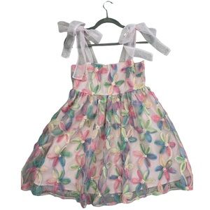 Day + Moon Pastel Mesh Dress